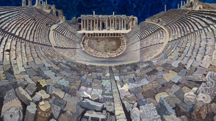 “隐匿与在场——皋翱作品展”在上海正好美术馆举行，感受具象绘画中的精神力量