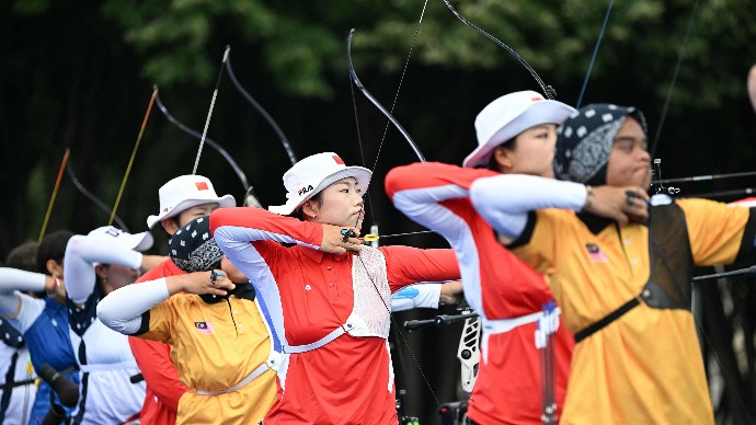 中国选手巴黎奥运会首秀，女子射箭队不多想韩国只专注于自己