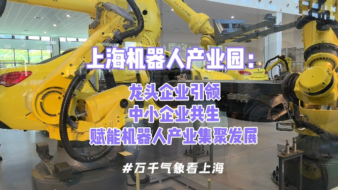 万千气象看上海丨上海机器人产业园：“大鱼小鱼虾米共生”加快释放集群效应丨寻找中国经济新动能
