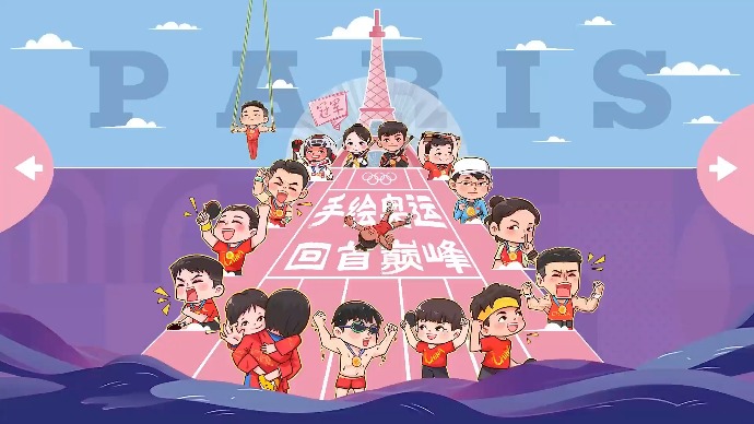 手绘中国队40金名场面，哪个瞬间让你印象深刻