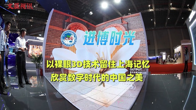 进博时光｜以裸眼3D技术留住上海记忆，欣赏数字时代的中国之美